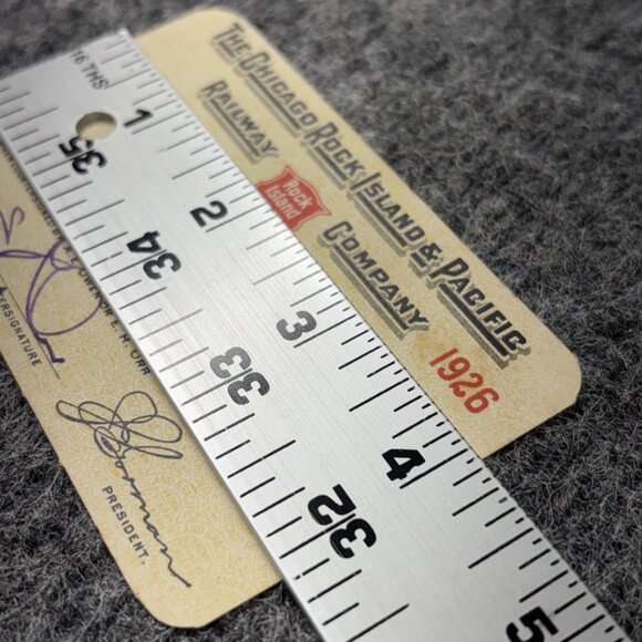 1926 Chicago Rock Island & Pacific Railway Employee Railroad Pass 116454 - Picture 9 of 9